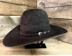 American Hat American Hat Co. 20X Black Grizzly 4 1/4'' Brim Felt