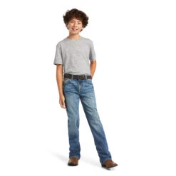 Ariat Ariat Boy's B4 Relaxed Merrick Fashion Boot Cut Jean