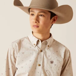 Ariat Ariat Boy's Beau Classic Fit Button Down Shirt -Ariat Store ariat ariat boys beau classic fit button down shir 3
