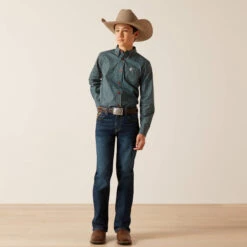 Ariat Ariat Boy's Broderick Classic Fit Button Down Shirt -Ariat Store ariat ariat boys broderick classic fit button down 2