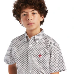 Ariat Ariat Boy's Fionn Classic Fit Button Down Shirt -Ariat Store ariat ariat boys fionn classic fit button down shi 3