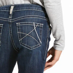 Ariat Ariat Girl's Trouser Mid Rise Stretch Ella Wide Leg Jean -Ariat Store ariat ariat girls trouser mid rise stretch ella wi 2