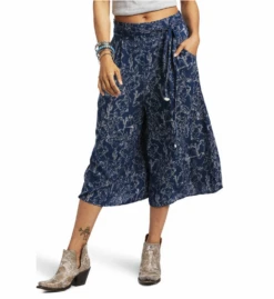 Ariat Ariat Ladies Blue Bronc Goucho Pants C5