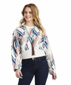 Ariat Ariat Ladies Chimayo Cropped Sweatshirt