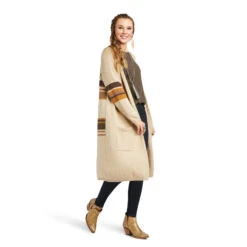 Ariat Ariat Ladies Oatmeal Rooftop Heather Cardigan -Ariat Store ariat ariat ladies oatmeal rooftop heather cardiga 2