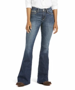 Ariat Ariat Ladies R.E.A.L. High Rise Laila Flare Jean -Ariat Store ariat ariat ladies real high rise laila flare jean 2