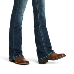 Ariat Ariat Ladies R.E.A.L. Mid-Rise Stretch Entwined Festival Boot Cut Jean -Ariat Store ariat ariat ladies real mid rise stretch entwined 2