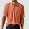 Ariat Ariat Men's AC Short Sleeve Peach Echo Polo 2 Ariat Ariat Men's AC Short Sleeve Peach Echo Polo -Ariat Store ariat ariat mens ac short sleeve peach echo polo