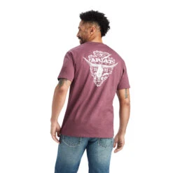 Ariat Ariat Men's Burgundy Arrowhead 2.0 Tee -Ariat Store ariat ariat mens burgundy arrowhead 20 tee 4