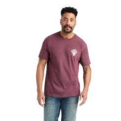 Ariat Ariat Men's Burgundy Arrowhead 2.0 Tee -Ariat Store ariat ariat mens burgundy arrowhead 20 tee 5