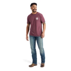 Ariat Ariat Men's Burgundy Arrowhead 2.0 Tee -Ariat Store ariat ariat mens burgundy arrowhead 20 tee 7