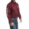 Ariat Ariat Men's Burgundy Team Logo Shirt