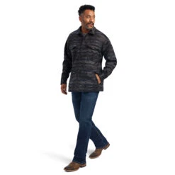 Ariat Ariat Men's Caldwell Printed Shirt Jacket -Ariat Store ariat ariat mens caldwell printed shirt jacket 2