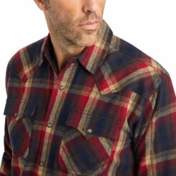 Ariat Ariat Men's Hallford Retro Fit Snap Front Shirt C4 -Ariat Store ariat ariat mens hallford retro fit snap front shi 1
