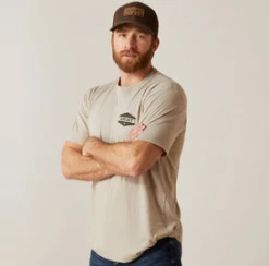 Ariat Ariat Men's Khaki Graphic Tee