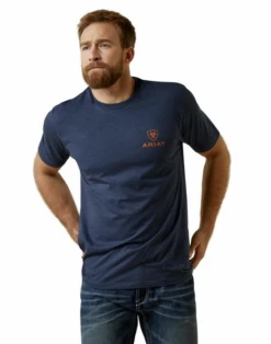 Ariat Ariat Men's Navy Mustang Fever Graphic Tee