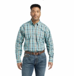 Ariat Ariat Men's Pro Kian Ocean Plaid Shirt