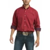 Ariat Ariat Men's Solid Red Long Sleeve Shirt -Ariat Store ariat ariat mens solid red long sleeve shirt