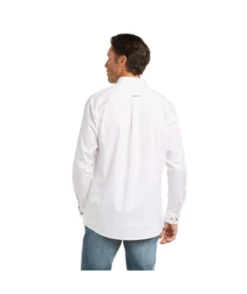 Ariat Ariat Men's Solid Twill Fitted Button Down Shirt -Ariat Store ariat ariat mens solid twill fitted button down sh 1