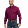 Ariat Ariat Men's Twill Magenta Long Sleeve Shirt -Ariat Store ariat ariat mens twill magenta long sleeve shirt