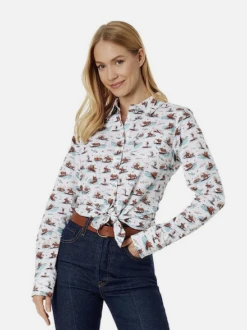 Ariat Ariat Women's Kirby Surfing Longhorn Shirt