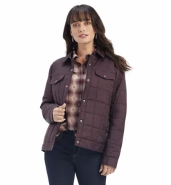 Ariat Ariat Women's Puffer Trucker Mulberry Wine Jacket C4