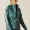 Ariat Ariat Women's Team Softshell Teal Aztec Jacket