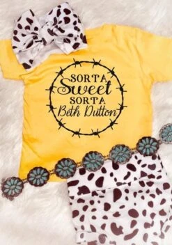 BUCKIN BABY Buckin Baby Sorta Sweet Sorta Beth Dutton Tee C4