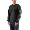 Carhartt Carhartt Men's Black Long Sleeve Shirt Big And Tall -Ariat Store carhartt carhartt mens black long sleeve shirt big