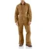 Carhartt Men's Carhartt Quilt Lined Duck Coveralls X01-BRN -Ariat Store carhartt mens carhartt quilt lined duck coveralls