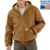 Carhartt Men's Carhartt Thermal Lined Duck Active Jacket J131-BRN B/T C4 Size 3XL -Ariat Store carhartt mens carhartt thermal lined duck active j