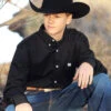 Cinch Boy's Cinch Button Down Shirt Size Medium -Ariat Store cinch boys cinch button down shirt size medium