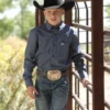 Cinch Cinch Boy's Blue Long Sleeve Shirt -Ariat Store cinch cinch boys blue long sleeve shirt