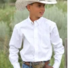 Cinch Cinch Boys Solid White Button Up Shirt -Ariat Store cinch cinch boys solid white button up shirt