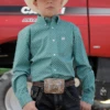 Cinch Cinch Boy's Turquoise Patterned Shirt -Ariat Store cinch cinch boys turquoise patterned shirt
