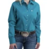 Cinch Cinch Ladies Teal Button Down Shirt -Ariat Store cinch cinch ladies teal button down shirt