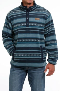 Cinch Cinch Men's Blue Polar Fleece Pullover -Ariat Store cinch cinch mens blue polar fleece pullover 1