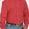 Cinch Cinch Men's Red Long Sleeve Shirt -Ariat Store cinch cinch mens red long sleeve shirt