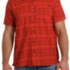Cinch Cinch Men's Red Patterned Short Sleeve Shirt -Ariat Store cinch cinch mens red patterned short sleeve shirt