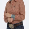 Cinch Cinch Women's Copper Patterned Long Sleeve Shirt -Ariat Store cinch cinch womens copper patterned long sleeve sh