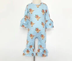 Clover Cottage Clover Cottage Mooey Christmas Baby Romper