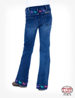 Cowgirl Tuff Girl's Ride Fast Trouser Jean Size 5 -Ariat Store cowgirl tuff girls ride fast trouser jean size 5 2
