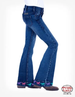 Cowgirl Tuff Girl's Ride Fast Trouser Jean Size 5 -Ariat Store cowgirl tuff girls ride fast trouser jean size 5 3