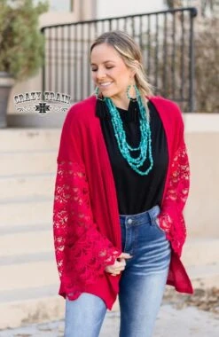 Crazy Train Crazy Train Cupid Crochet Cardigan C4