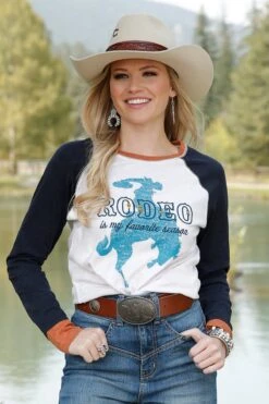 Cruel Denim Cruel Girl Ladies Rodeo Graphic Shirt Size M