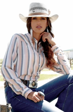 Cruel Girl Cruel Girl Striped Long Sleeve Shirt