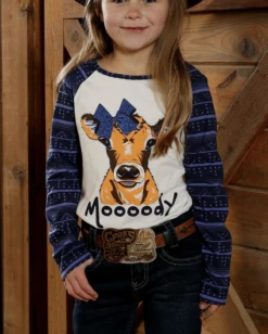 Cruel Girl Cruel Girl's Moooody Raglan T-Shirt