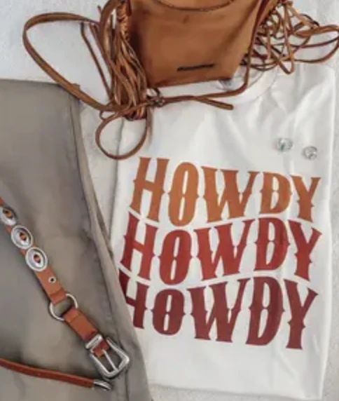 FAIRE Faire Howdy Howdy Howdy Women's Tee 3 FAIRE Faire Howdy Howdy Howdy Women's Tee
