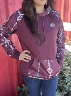 Ariat Store -Ariat Store hooey hooey ladies merlot hoody