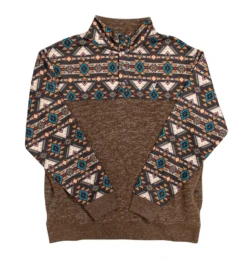 Hooey Hooey Men's Tan Stevie Pullover